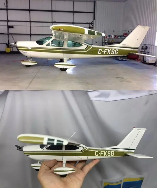 Handmade Cessna 177 scale model built by Wingcraft Models