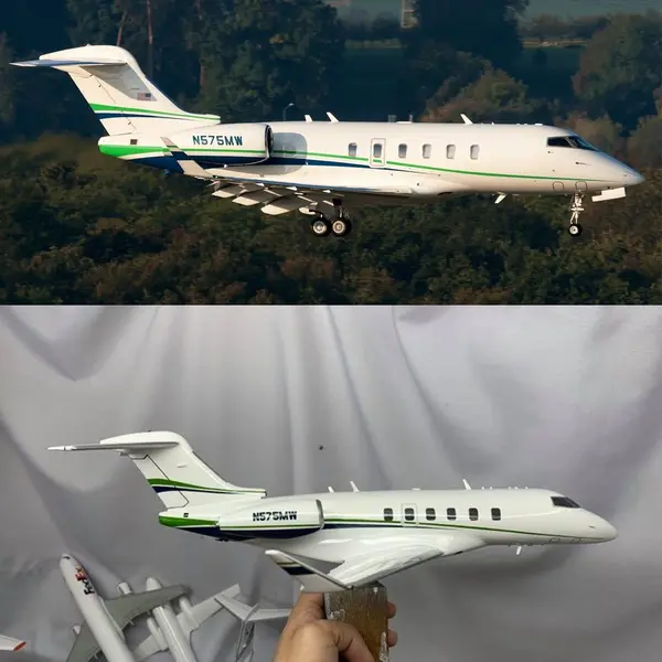 Handmade Challenger 350 scale model built by Wingcraft Models