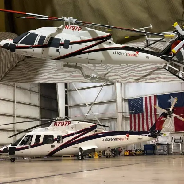 Handmade Sikorsky helicopter scale model built by Wingcraft Models