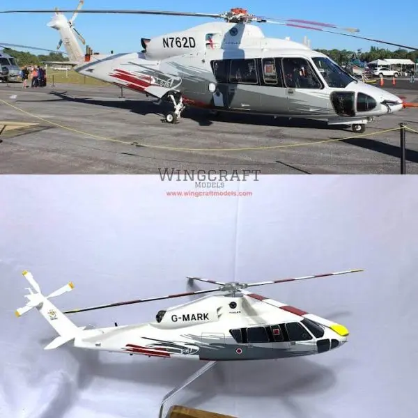 Handmade Sikorsky helicopter scale model built by Wingcraft Models